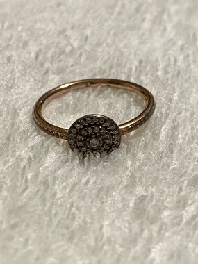 Pandora Delicate Rose Gold Halo Ring with Cubic Zirconia